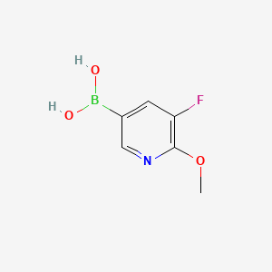 (5-Fluoro-6-methoxypyridin-3-yl)boronic acid chemical structure (CAS 856250-60-7)