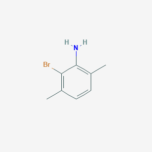 2-Bromo-3,6-dimethylaniline chemical structure (CAS 856352-10-8)