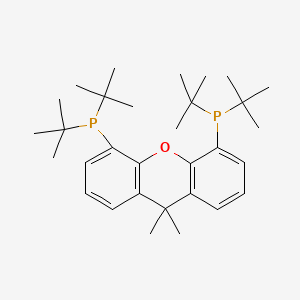 (9,9-Dimethyl-9H-xanthene-4,5-diyl)bis(di-tert-butylphosphine) chemical structure (CAS 856405-77-1)