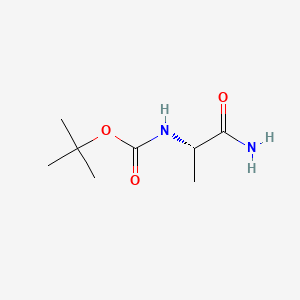 Boc-Ala-NH2 chemical structure (CAS 85642-13-3)