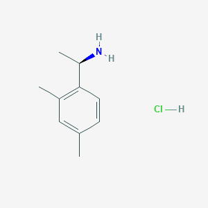 (R)-1-(2,4-Dimethylphenyl)ethan-1-amine hydrochloride chemical structure (CAS 856562-87-3)