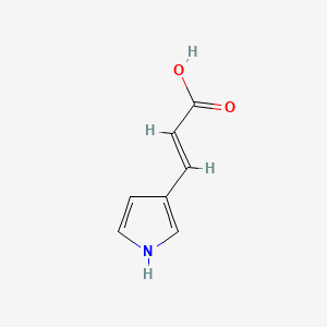 3-(1H-Pyrrol-3-yl)acrylic acid chemical structure (CAS 856597-79-0)