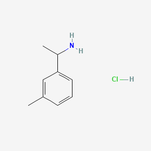 1-(m-Tolyl)ethanamine hydrochloride chemical structure (CAS 856629-05-5)