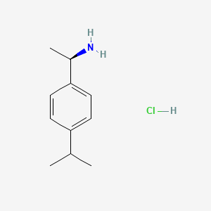 (R)-1-(4-Isopropylphenyl)ethanamine hydrochloride chemical structure (CAS 856646-05-4)