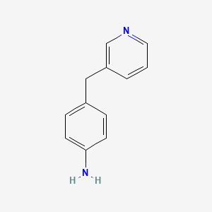 4-(Pyridin-3-ylmethyl)aniline chemical structure (CAS 85666-15-5)