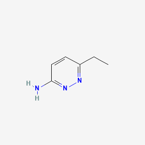 6-Ethylpyridazin-3-amine chemical structure (CAS 856847-94-4)