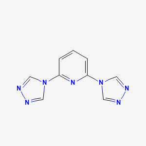 2,6-Di(4H-1,2,4-triazol-4-yl)pyridine chemical structure (CAS 856849-59-7)