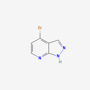 4-Bromo-1H-pyrazolo[3,4-b]pyridine chemical structure (CAS 856859-49-9)