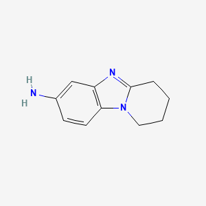 1,2,3,4-Tetrahydrobenzo[4,5]imidazo[1,2-a]pyridin-7-amine chemical structure (CAS 856966-84-2)