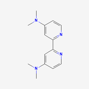 4,4' -Bis(N,N-dimethylamino)-2,2' -bipyridine chemical structure (CAS 85698-56-2)