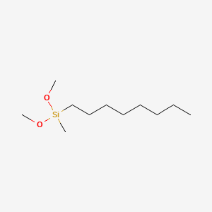 Dimethoxy(methyl)(octyl)silane chemical structure (CAS 85712-15-8)