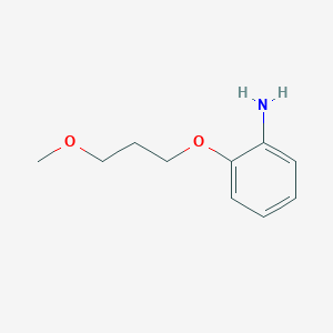 2-(3-Methoxypropoxy)aniline chemical structure (CAS 857272-07-2)