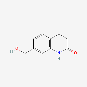 7-(Hydroxymethyl)-3,4-dihydroquinolin-2(1H)-one chemical structure (CAS 857272-53-8)