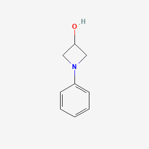 1-Phenylazetidin-3-ol chemical structure (CAS 857280-53-6)