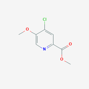 Methyl 4-chloro-5-methoxypicolinate chemical structure (CAS 857433-67-1)