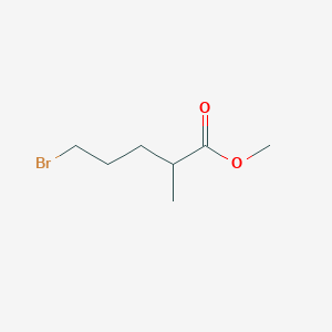 Methyl 5-bromo-2-methylpentanoate chemical structure (CAS 857479-89-1)