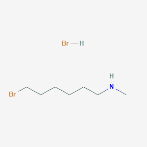 6-Bromo-N-methylhexan-1-amine hydrobromide chemical structure (CAS 857545-08-5)