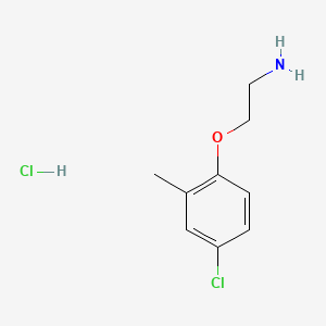 2-(4-Chloro-2-methylphenoxy)ethan-1-amine hydrochloride chemical structure (CAS 857624-29-4)