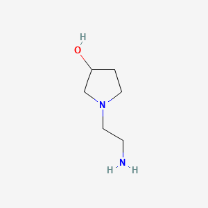 1-(2-Aminoethyl)pyrrolidin-3-ol chemical structure (CAS 857637-07-1)