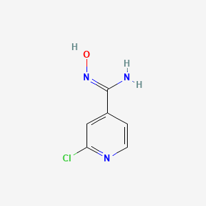 2-Chloro-N'-hydroxyisonicotinimidamide chemical structure (CAS 857653-85-1)