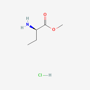 (R)-Methyl 2-aminobutanoate hydrochloride chemical structure (CAS 85774-09-0)