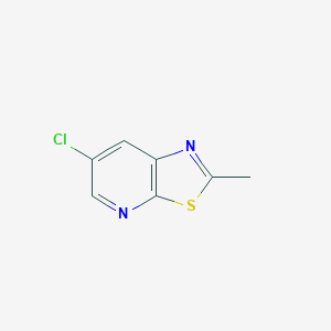 6-Chloro-2-methylthiazolo[5,4-b]pyridine chemical structure (CAS 857970-22-0)