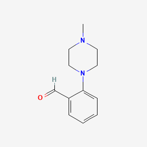 2-(4-Methylpiperazin-1-yl)benzaldehyde chemical structure (CAS 85803-62-9)