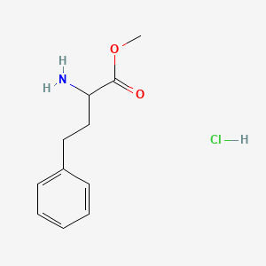 Methyl 2-amino-4-phenylbutanoate hydrochloride chemical structure (CAS 85808-33-9)