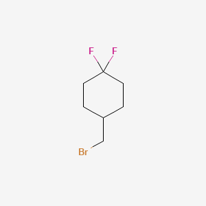 4-(Bromomethyl)-1,1-difluorocyclohexane chemical structure (CAS 858121-94-5)