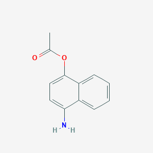 4-Aminonaphthalen-1-yl acetate chemical structure (CAS 858186-27-3)