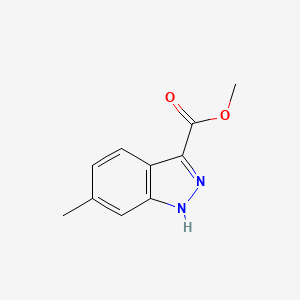 Methyl 6-methyl-1H-indazole-3-carboxylate chemical structure (CAS 858227-11-9)