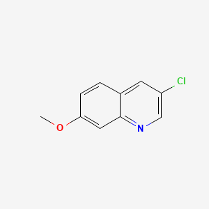 3-Chloro-7-methoxyquinoline chemical structure (CAS 858279-19-3)