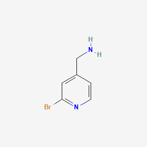 (2-Bromopyridin-4-yl)methanamine chemical structure (CAS 858362-82-0)