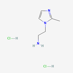 2-(2-Methyl-1H-imidazol-1-yl)ethanamine dihydrochloride chemical structure (CAS 858513-10-7)