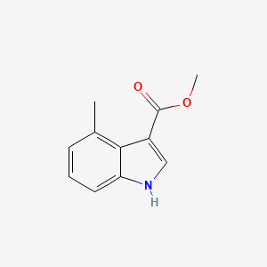 Methyl 4-methyl-1H-indole-3-carboxylate chemical structure (CAS 858515-77-2)