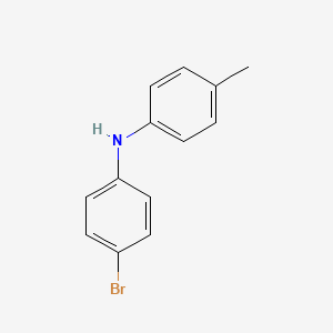 4-Bromo-N-(p-tolyl)aniline chemical structure (CAS 858516-23-1)