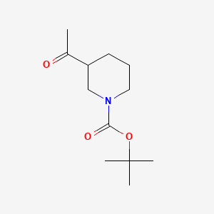 tert-Butyl 3-acetylpiperidine-1-carboxylate chemical structure (CAS 858643-92-2)