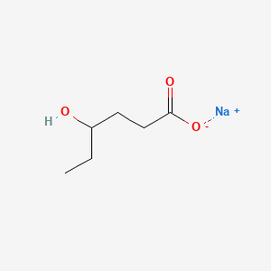Sodium 4-hydroxyhexanoate chemical structure (CAS 85873-09-2)