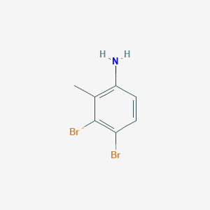 3,4-Dibromo-2-methylaniline chemical structure (CAS 858843-50-2)
