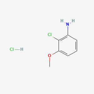 2-Chloro-3-methoxyaniline hydrochloride chemical structure (CAS 85893-87-4)