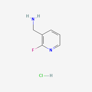 (2-Fluoropyridin-3-yl)methanamine hydrochloride chemical structure (CAS 859164-64-0)