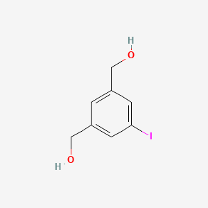 (5-Iodo-1,3-phenylene)dimethanol chemical structure (CAS 859238-49-6)