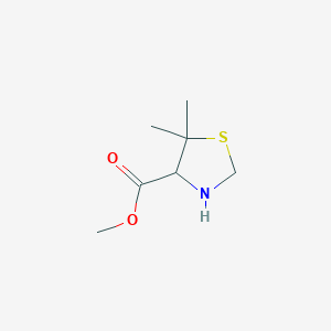 Methyl 5,5-dimethylthiazolidine-4-carboxylate chemical structure (CAS 85929-61-9)