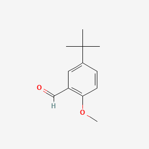 5-(tert-Butyl)-2-methoxybenzaldehyde chemical structure (CAS 85943-26-6)