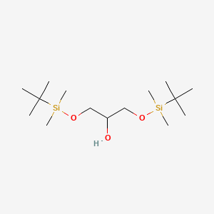 2,2,3,3,9,9,10,10-Octamethyl-4,8-dioxa-3,9-disilaundecan-6-ol chemical structure (CAS 85951-09-3)