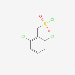 (2,6-Dichlorophenyl)methanesulfonyl chloride chemical structure (CAS 85952-31-4)