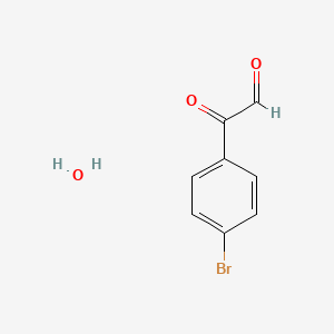 2-(4-Bromophenyl)-2-oxoacetaldehyde hydrate chemical structure (CAS 859775-25-0)