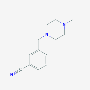 3-((4-Methylpiperazin-1-yl)methyl)benzonitrile chemical structure (CAS 859850-90-1)