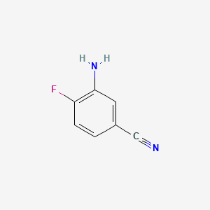 3-Amino-4-fluorobenzonitrile chemical structure (CAS 859855-53-1)