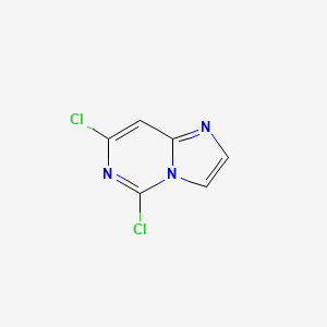 5,7-Dichloroimidazo[1,2-c]pyrimidine chemical structure (CAS 85989-61-3)
